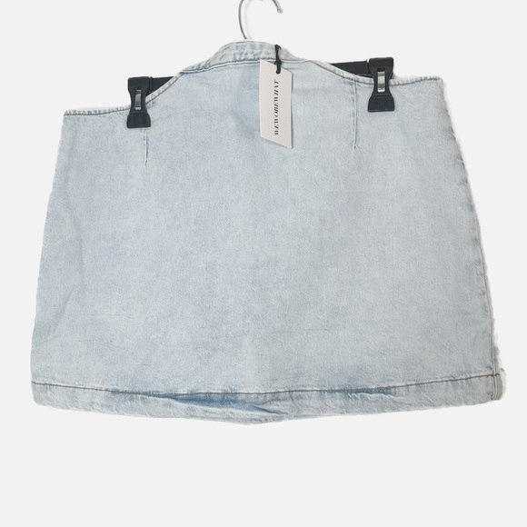 NWT Revolve WeWoreWhat Cut Out Skirt in Super Light - Picture 3 of 5